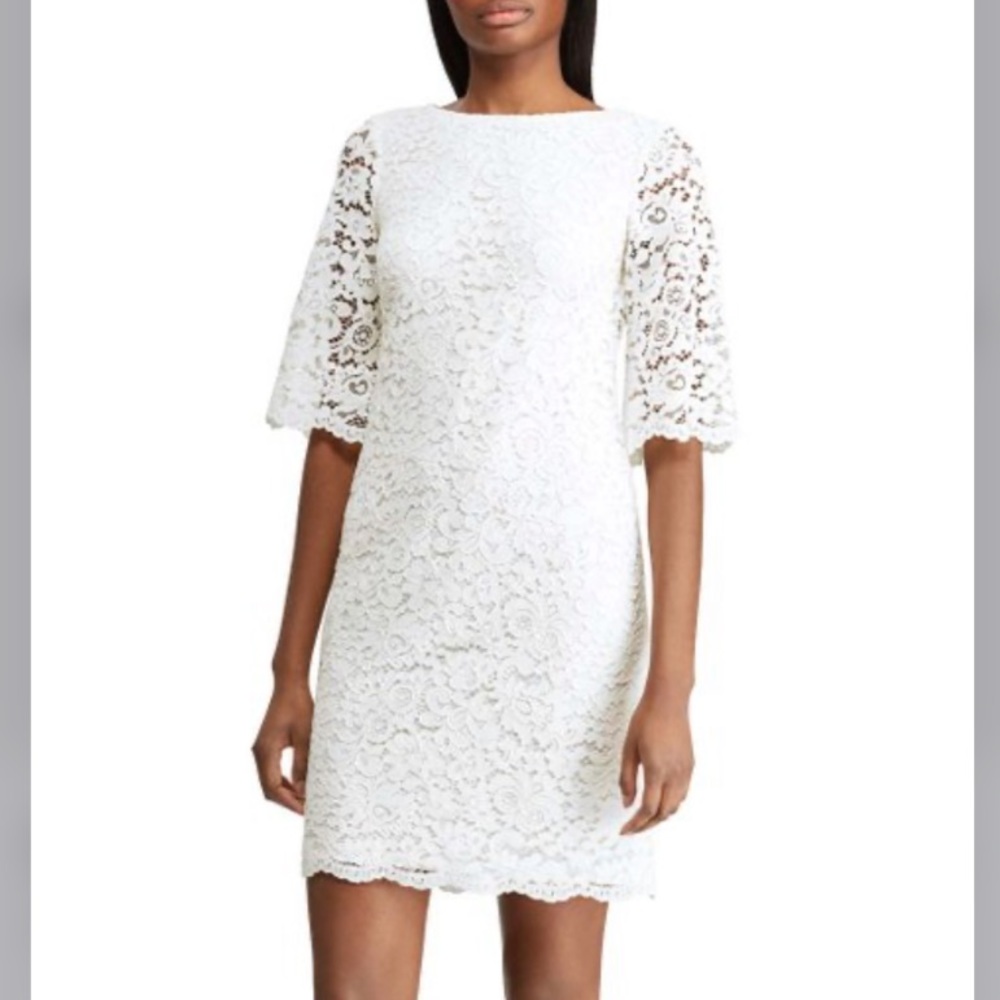 NWT Ralph Lauren | White Lace Sheath Dress
